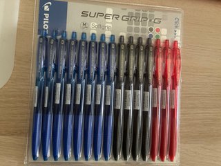 Pack 12 Bolígrafos Pilot Super Grip G