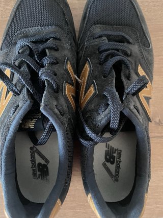 Zapatillas New Balance Mujer Azul y Dorado