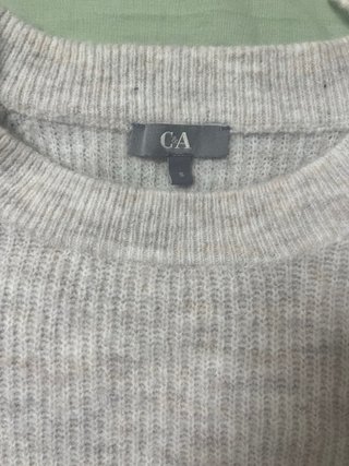 Jersey de punto C&A beige / gris claro - Talla S