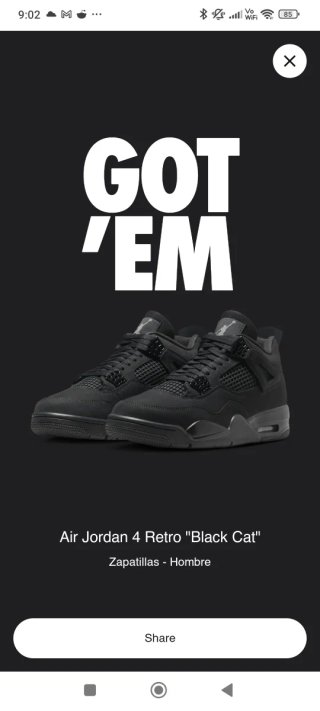Jordan Black Cat 47.5