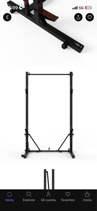 Rack Musculación Plegable Decathlon 500