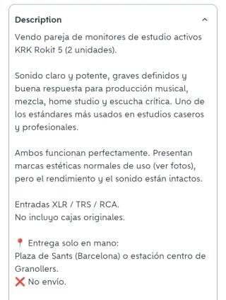 KRK Rokit 5 Monitor de Estudio Activo