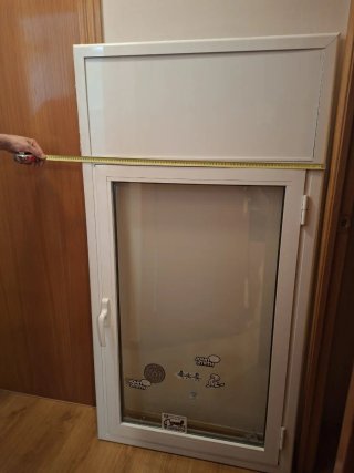 Ventana aluminio blanco practicable