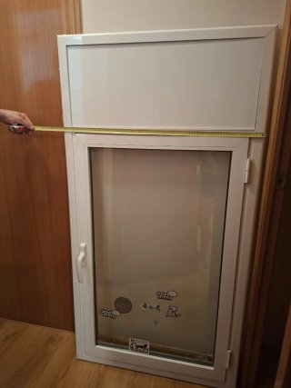 Ventana aluminio blanco practicable