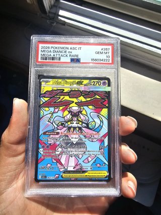 Mega Diancie ex 267/217 Ascesa Eroica PSA 10