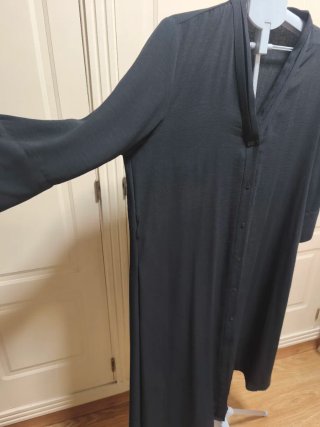 Vestido largo negro Zara