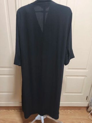 Vestido largo negro Zara