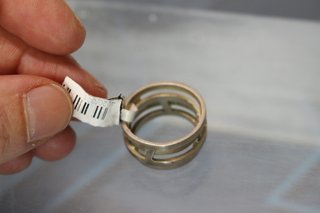 Anillo plata de ley. Joidart. 17 mm, talla 14.