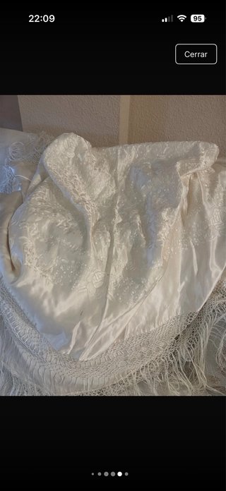 Manton de Manila Blanco