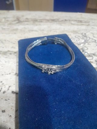 Bracciale Argento Vintage Floreale