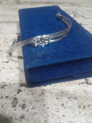 Bracciale Argento Vintage Floreale