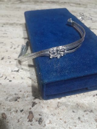 Bracciale Argento Vintage Floreale