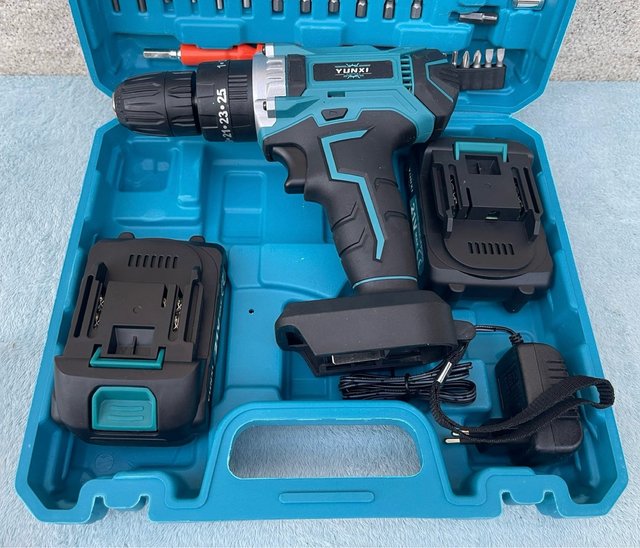 Taladro Atornillador 21V 100Nm + 2 Baterías