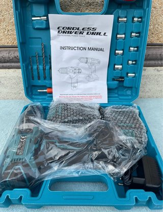 Taladro Atornillador 21V 100Nm + 2 Baterías