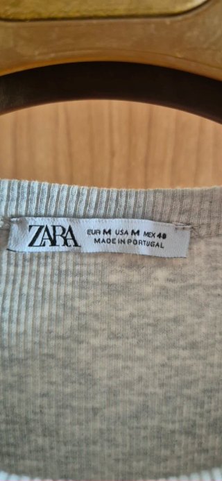 Camiseta Zara Beige Talla M