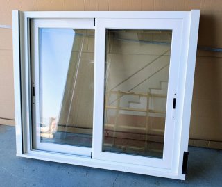 Ventanas correderas de aluminio blanco ( 3ud)