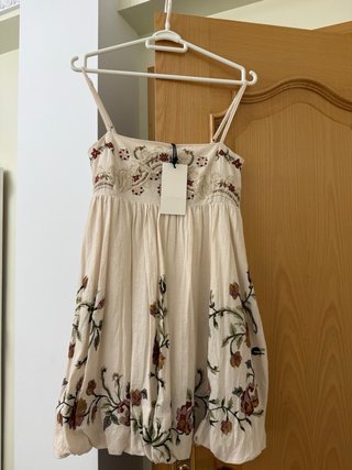 Vestido mini boho Zara bordado