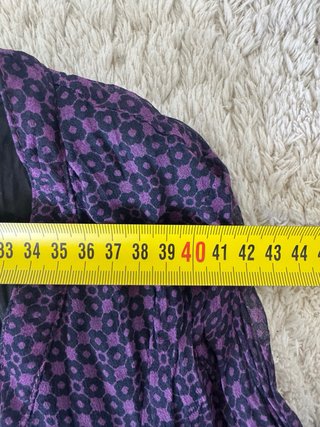 Benetton vestido túnica morado floral nuevo verano