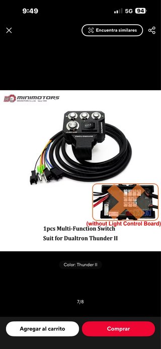 Botonera Dualtron Thunder