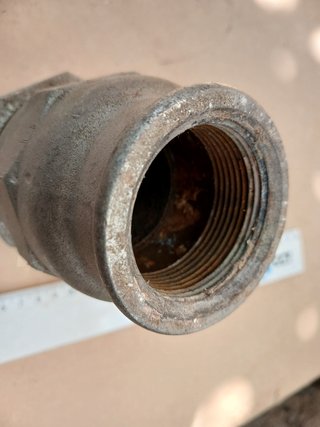 Racord apriete de galvanizado para tubo de 45 mm