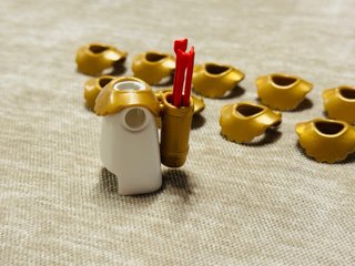 Playmobil 10 cuellos arqueros dorados