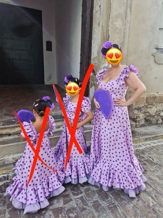Traje Flamenca / Gitana Morado  Talla 44/46 250€