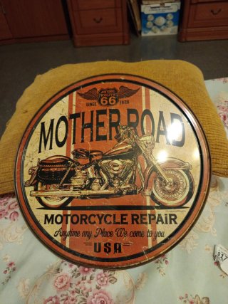 Placa Metal Mother Road Route 66 USA