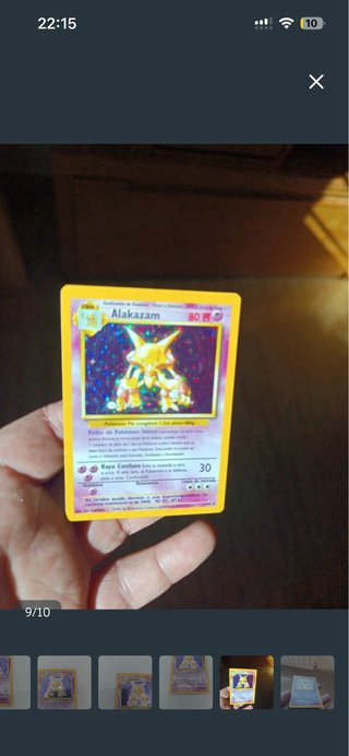 Carta Pokemon Alakazam base set holo