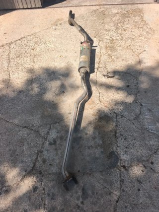 Silencioso escape con tubo Opel kaddet