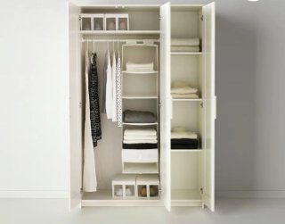 Armario BRIMNES 3 puertas blanco