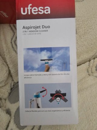 Ufesa Aspirojet Duo Limpiacristales Eléctrico
