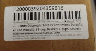 Portafiltro Delonghi Madera