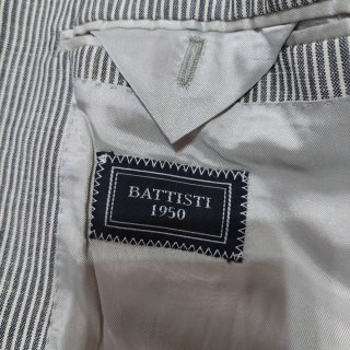 Giacca Battisti 1950 sartoriale estiva righe