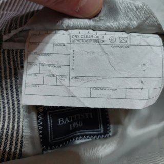 Giacca Battisti 1950 sartoriale estiva righe