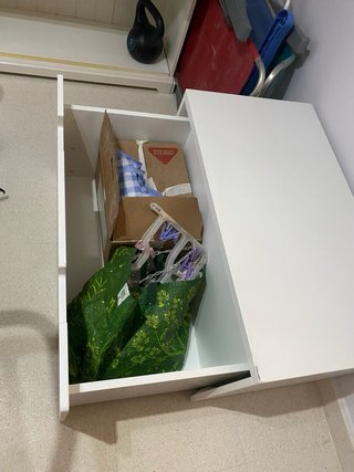 Baúl de madera blanco Ikea