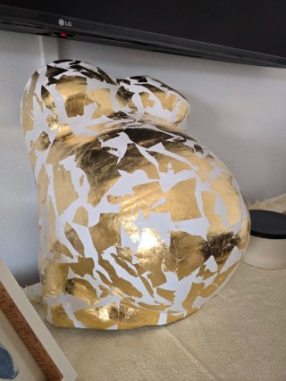Busto Embarazo a domicilio, pan de oro o de plata,