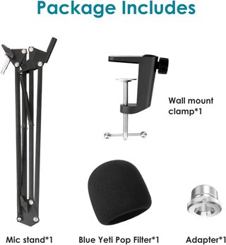 YOUSHARES soporte micrófono Blue Yeti espuma