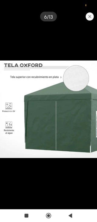 Carpa Desmontable Jardín Verde