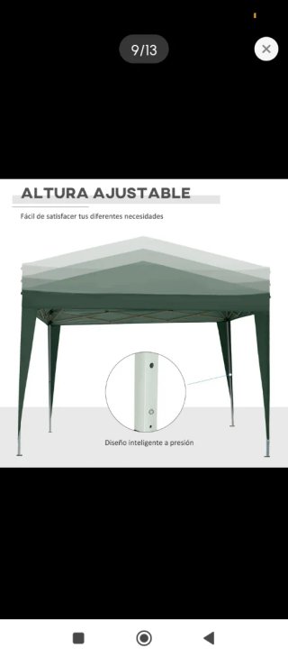 Carpa Desmontable Jardín Verde