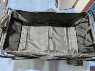 Carro Playa/Camping Plegable Negro