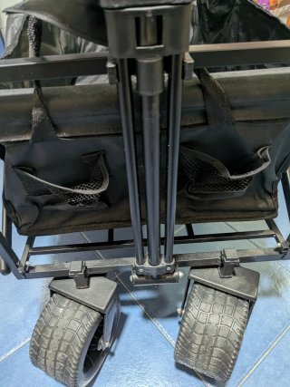 Carro Playa/Camping Plegable Negro