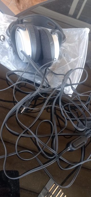 Auriculares Hifi Diadema Negro/Plata