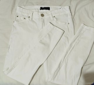 Pantalón vaquero skinny blanco