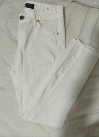 Pantalón vaquero skinny blanco