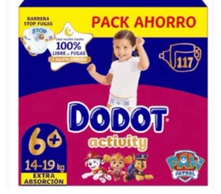 Pañales Dodot Activity T6+ (117 uds)