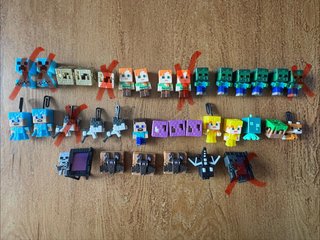 Figuras Minecraft Kinder Joy Colección