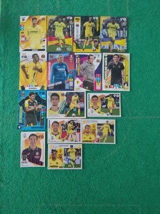 Lote 156  cartas Villarreal CF Panini