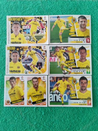 Lote 156  cartas Villarreal CF Panini