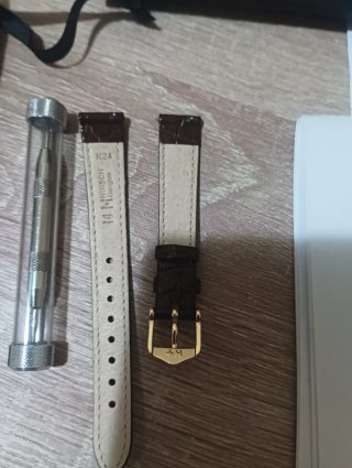 Correa Hirsch Crocograin 14mm Piel Marrón