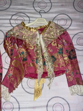 Traje Fallera Niña Fucsia 9-10 Años